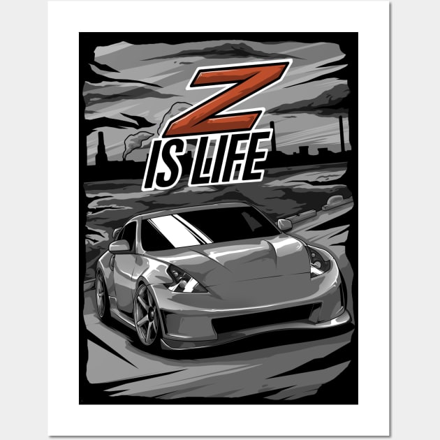 Nissan 370z Wall Art by racingfactory